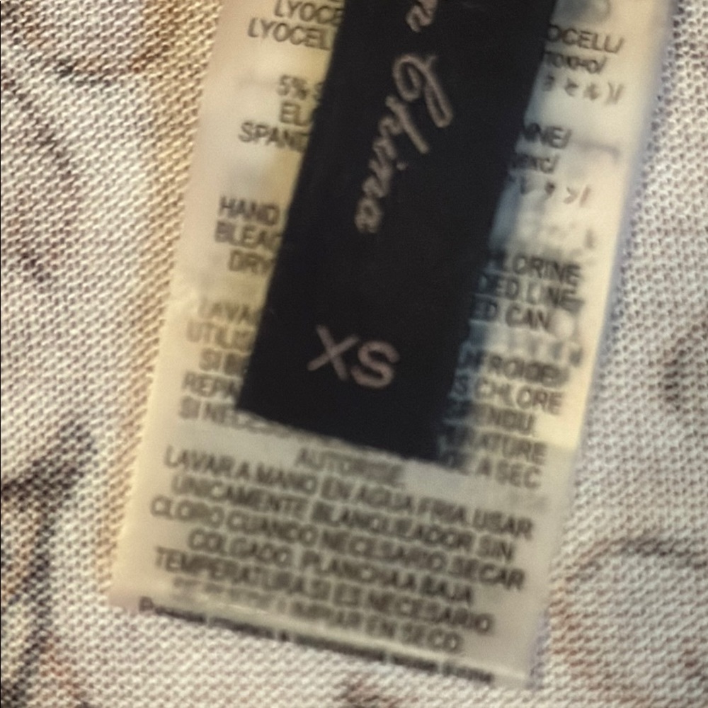 BCBGMaxAzria Light Pink and Brown Patterned Blouse - Picture 8 of 10